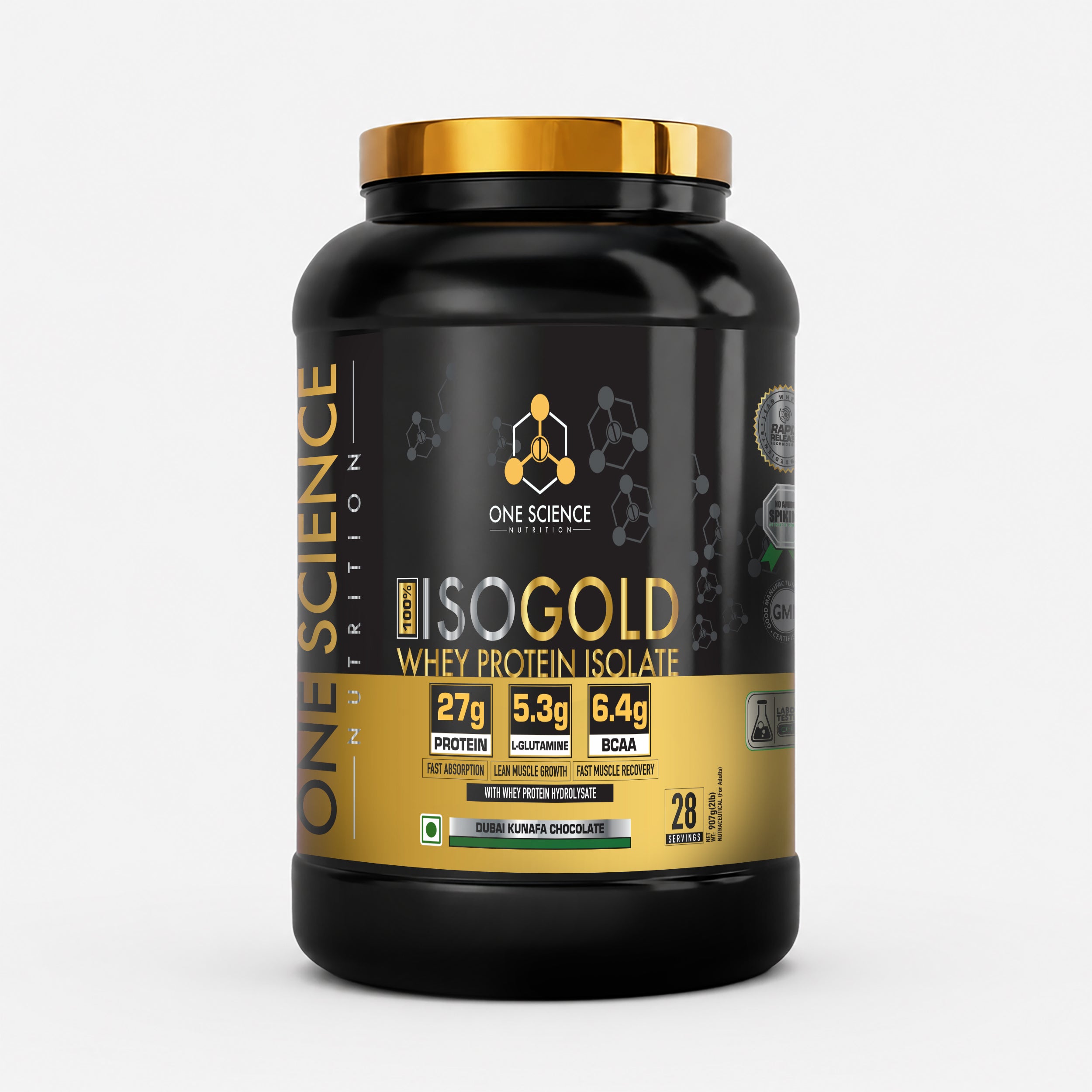 One Science ISO Gold Whey Protein Isolate 2Lbs