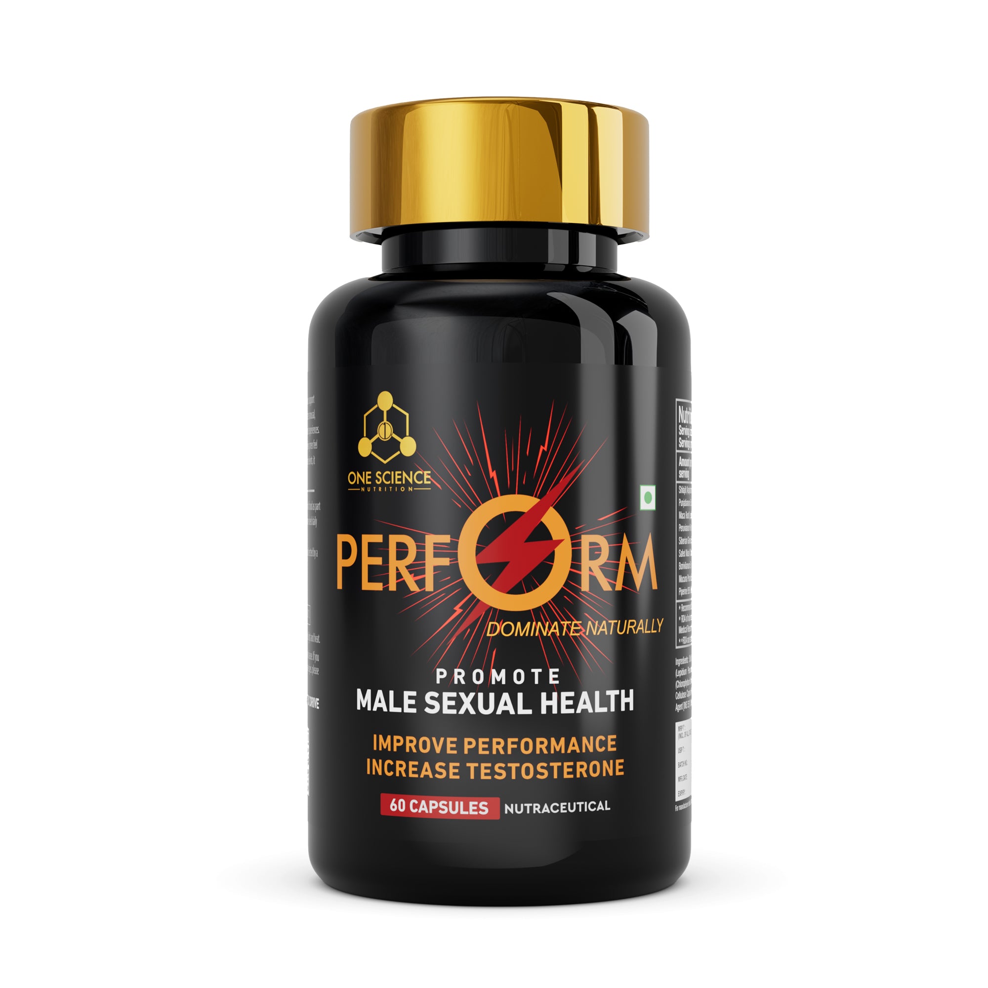 Perform – Testosterone Booster & Male Vitality Capsules - One Science Nutrition (OSN)
