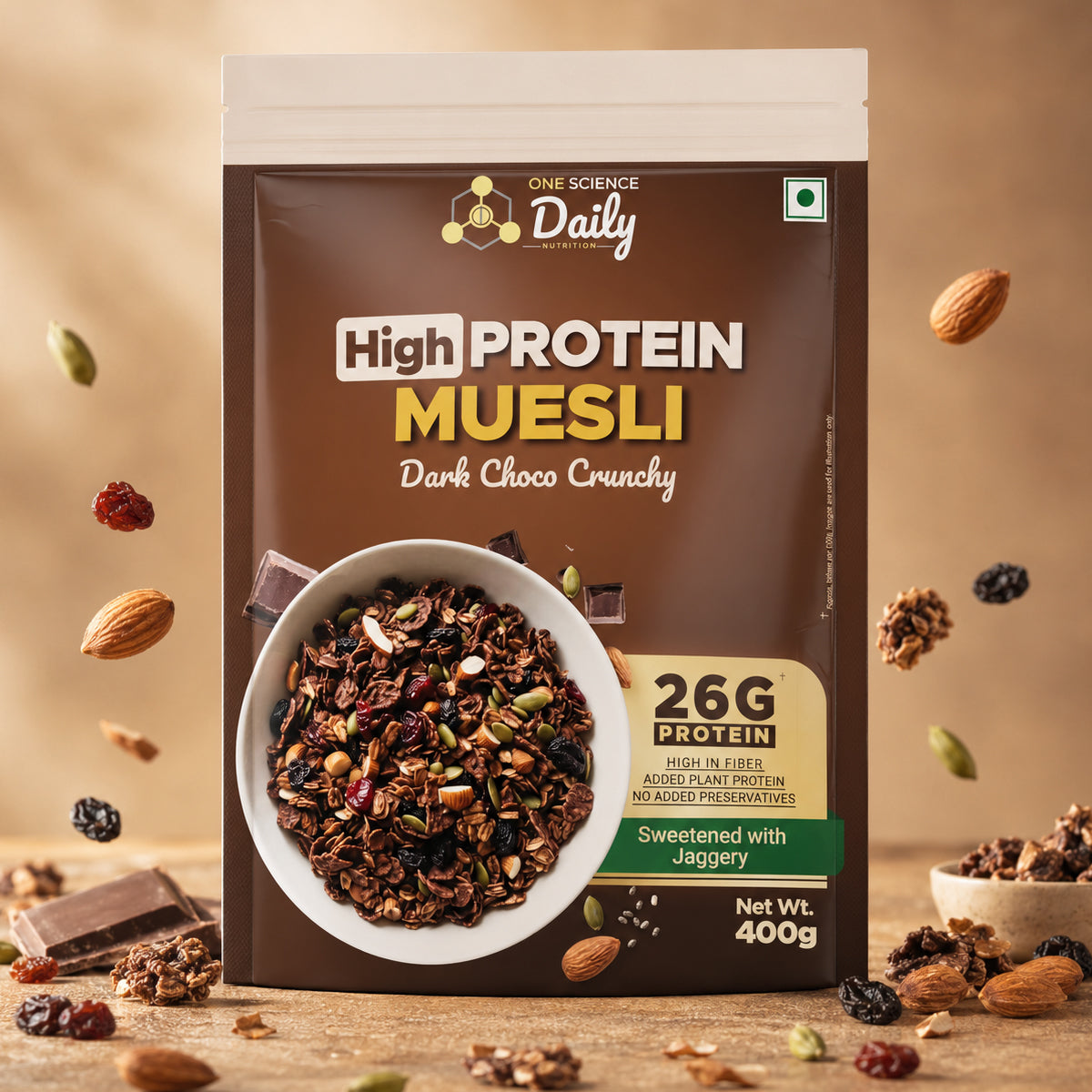 One Science Nutrition(OSN) High Protein Muesli | Dark Choco Crunchy