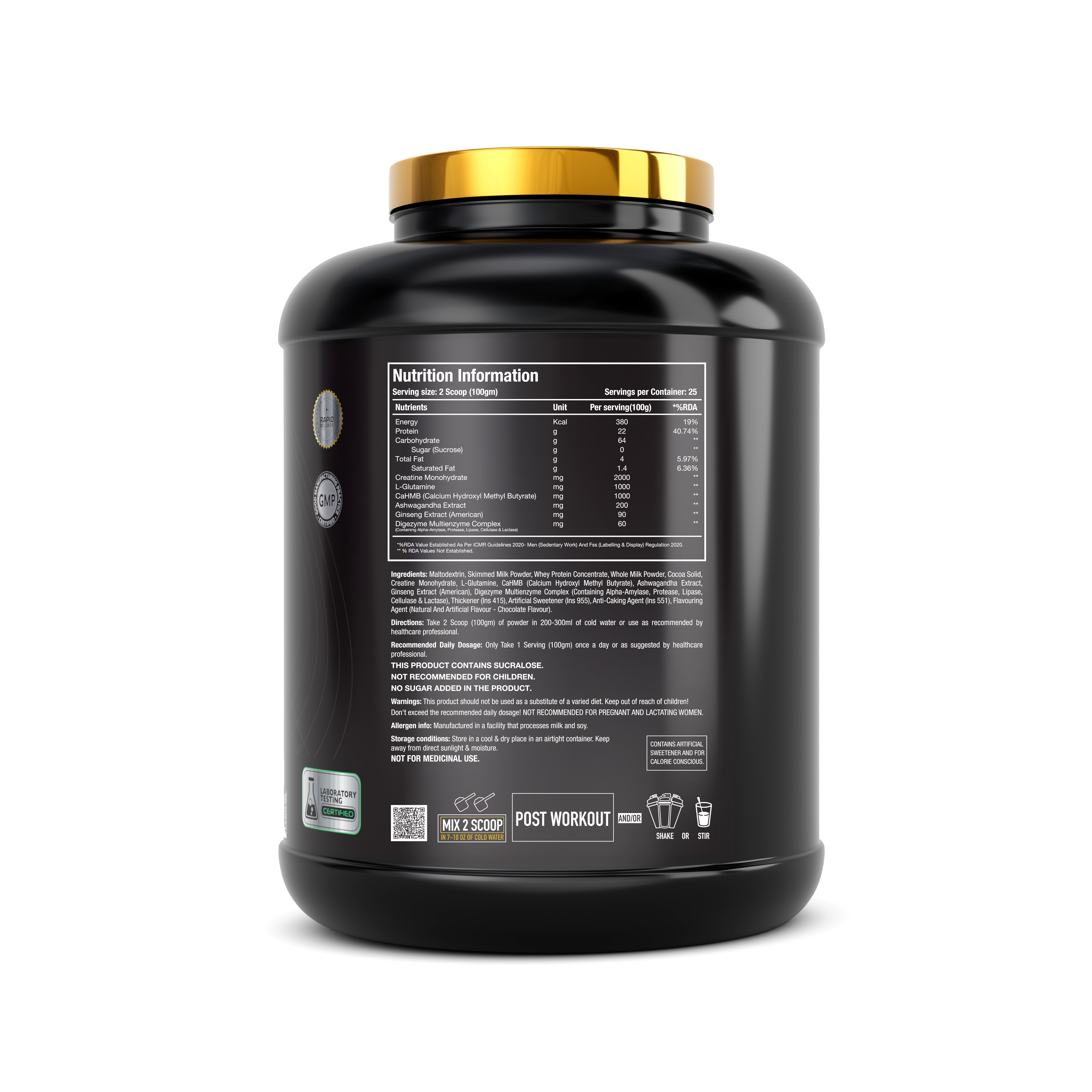 Anabolic Mass – Super Mass Gainer 25Sv - One Science Nutrition (OSN)
