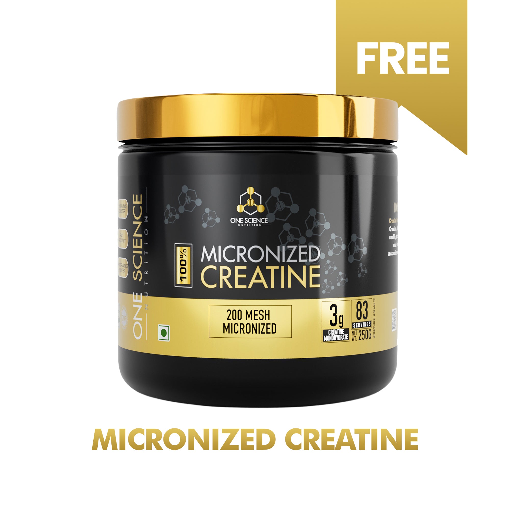 Nitra Whey 4 Lbs + Creatine 250G + Free Shaker - One Science Nutrition (OSN)