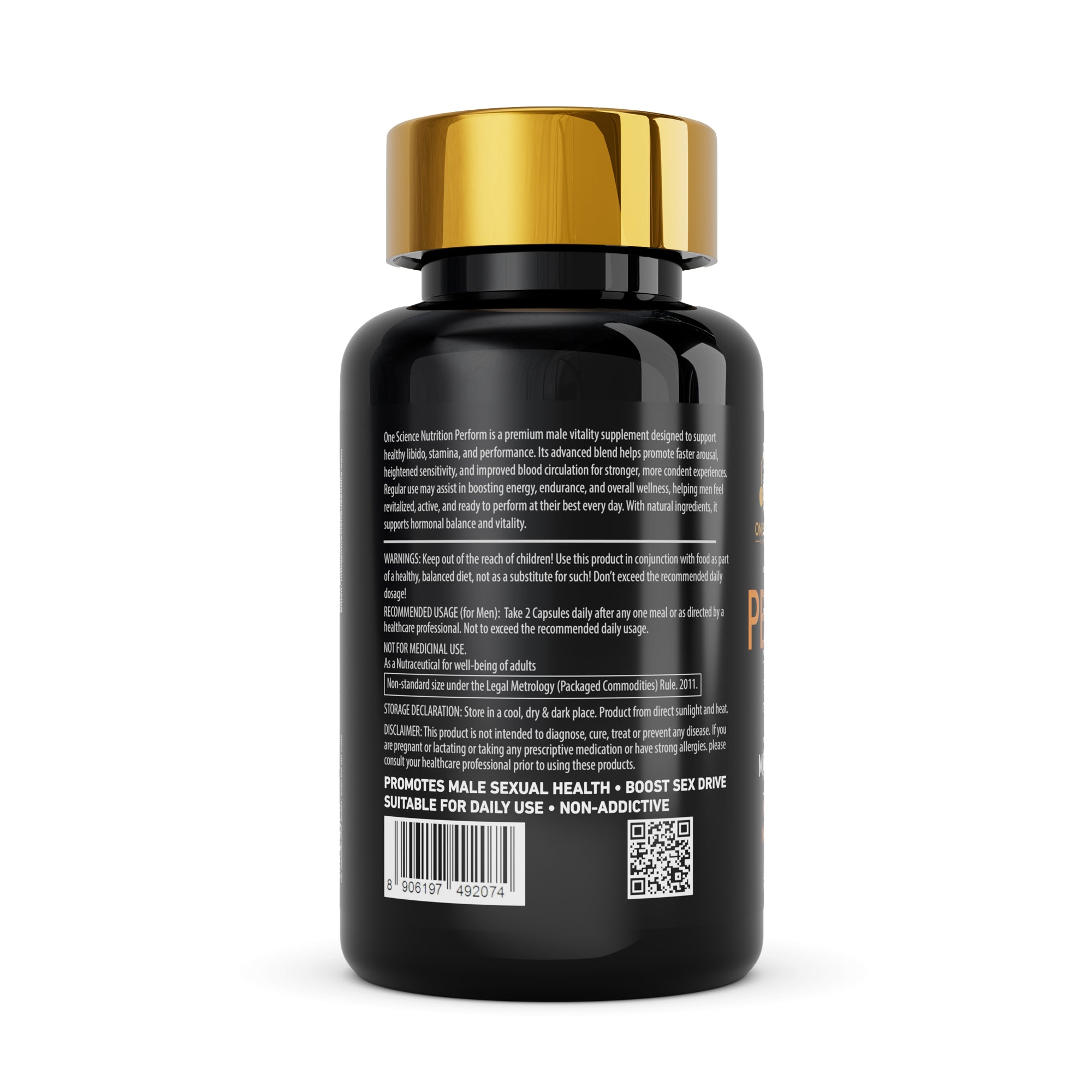 Perform – Testosterone Booster & Male Vitality Capsules - One Science Nutrition (OSN)