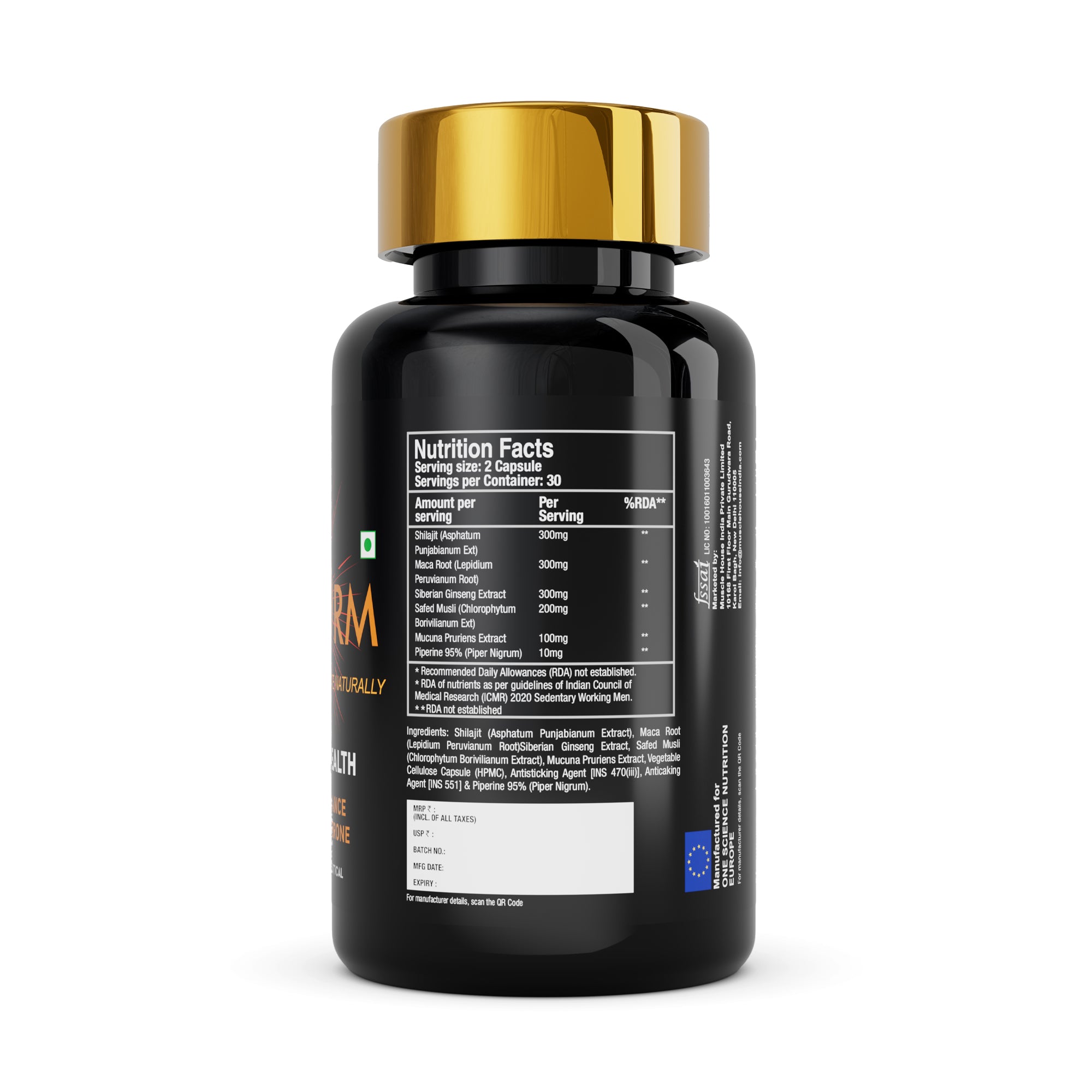 Perform – Testosterone Booster & Male Vitality Capsules - One Science Nutrition (OSN)
