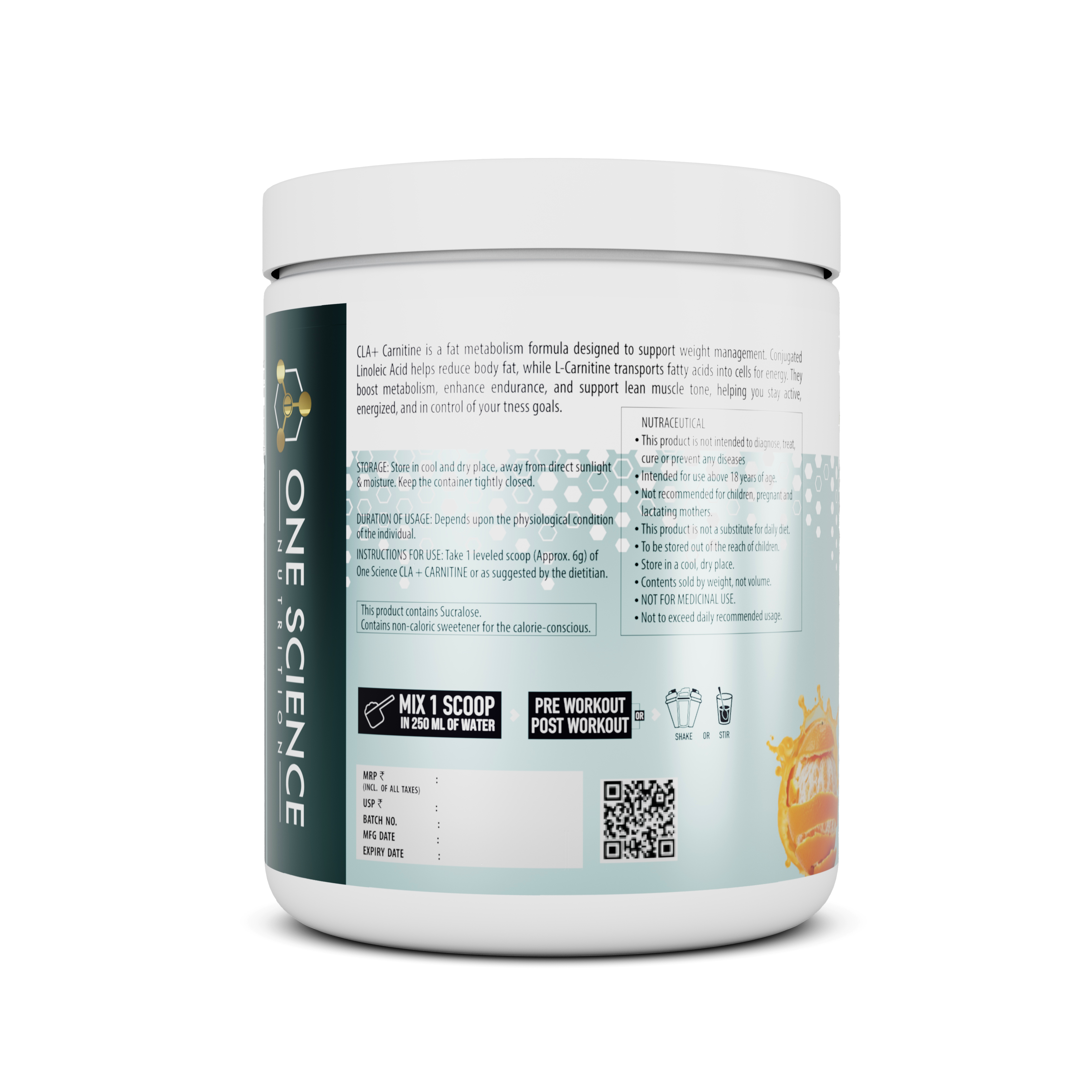 CLA + Carnitine 180G - One Science Nutrition (OSN)
