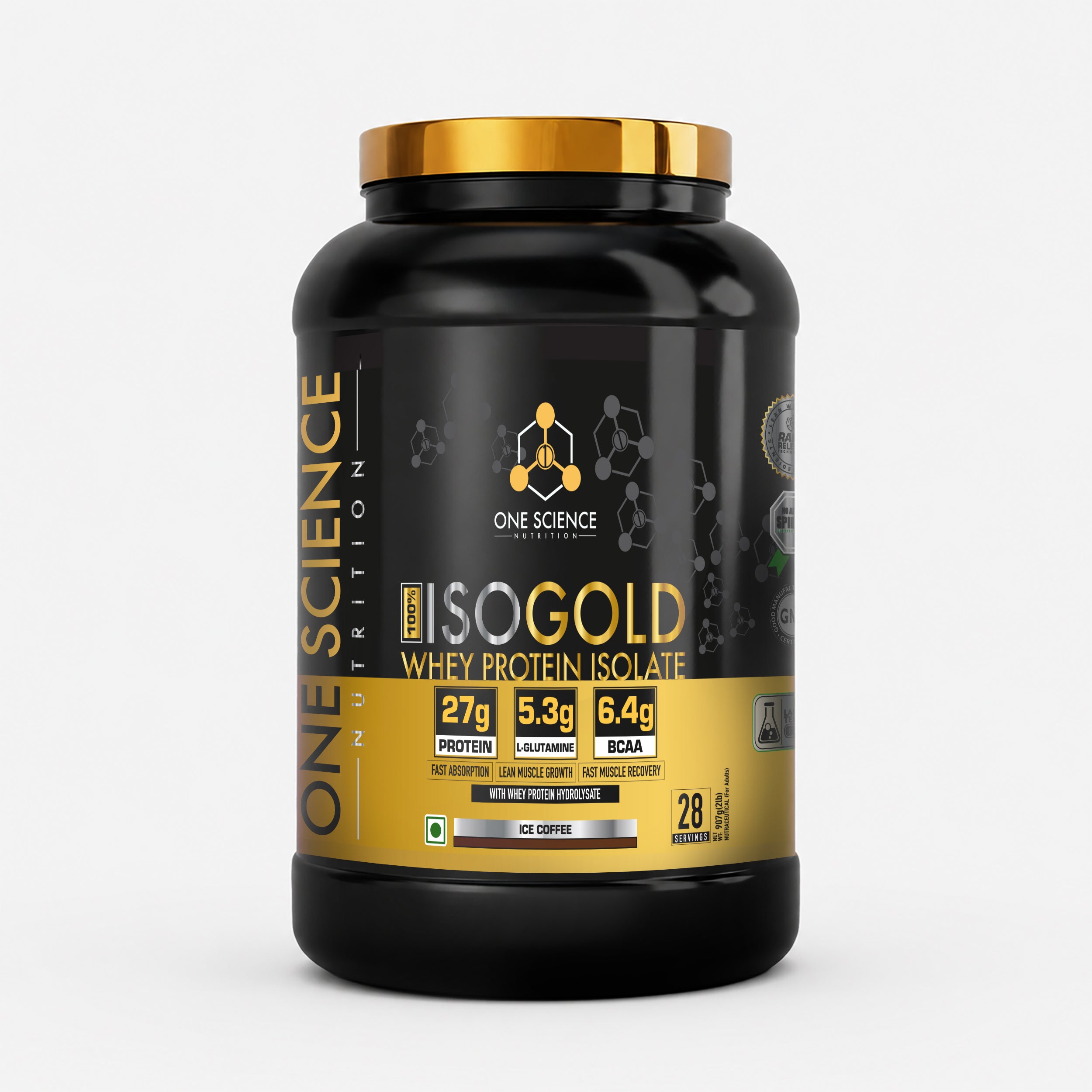 One Science ISO Gold Whey Protein Isolate 2Lbs