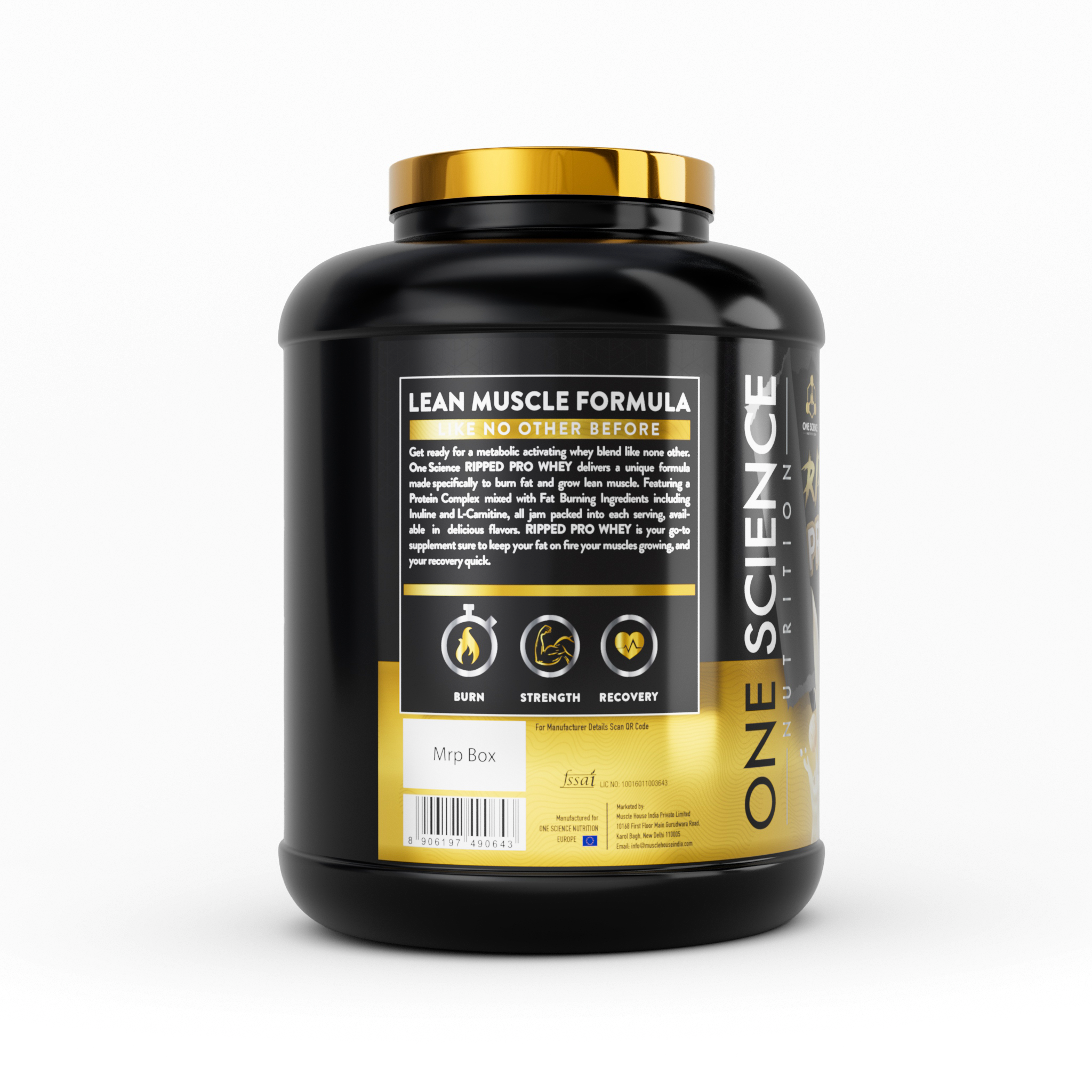 One Science Ripped Professional Whey Protein 4Lbs