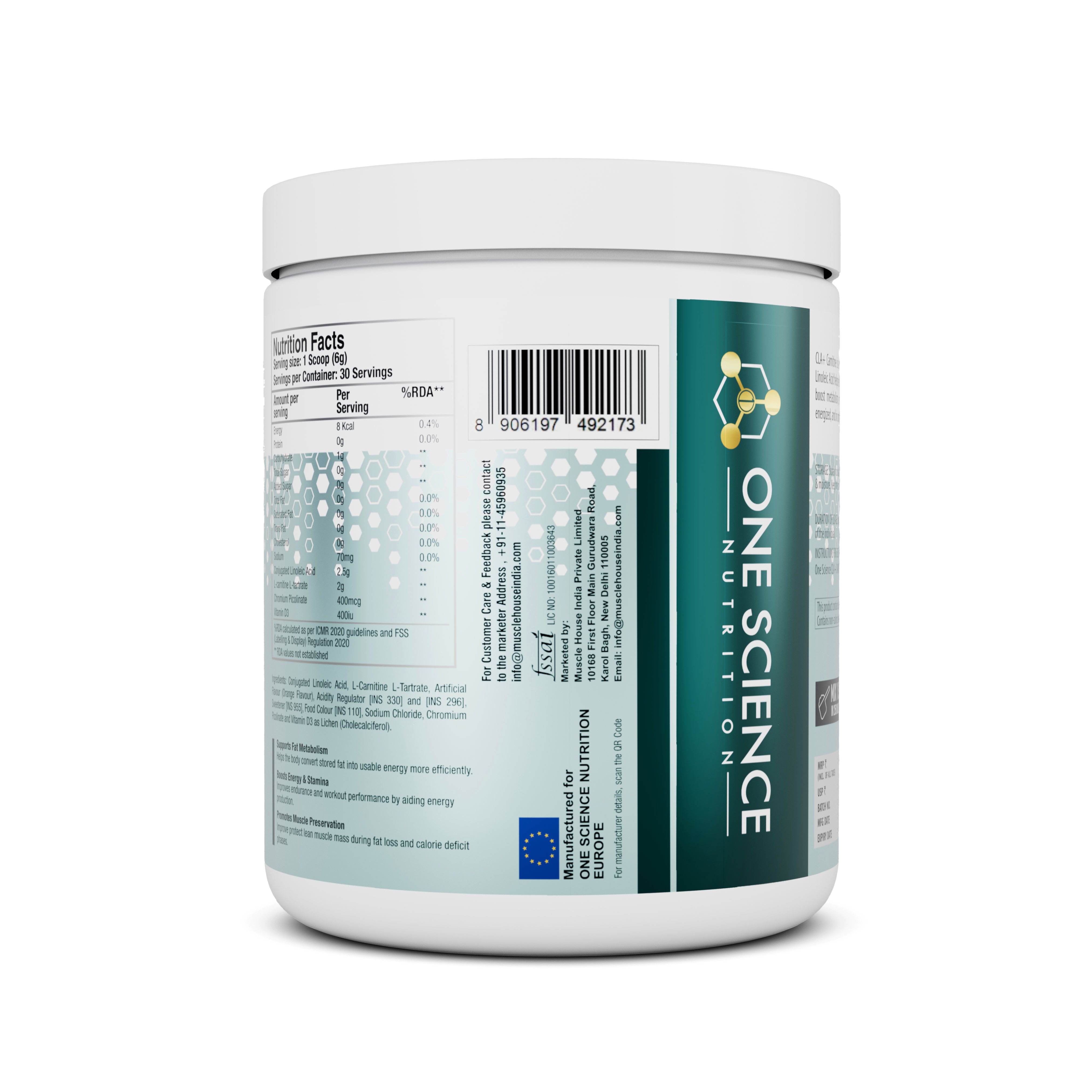 CLA + Carnitine 180G - One Science Nutrition (OSN)