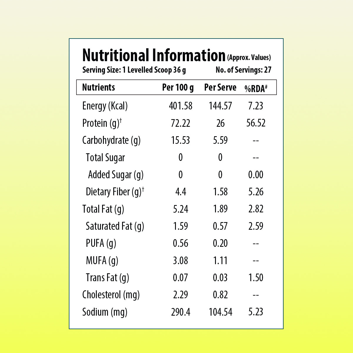 Fermented Yeast Protein 1Kg - One Science Nutrition (OSN)