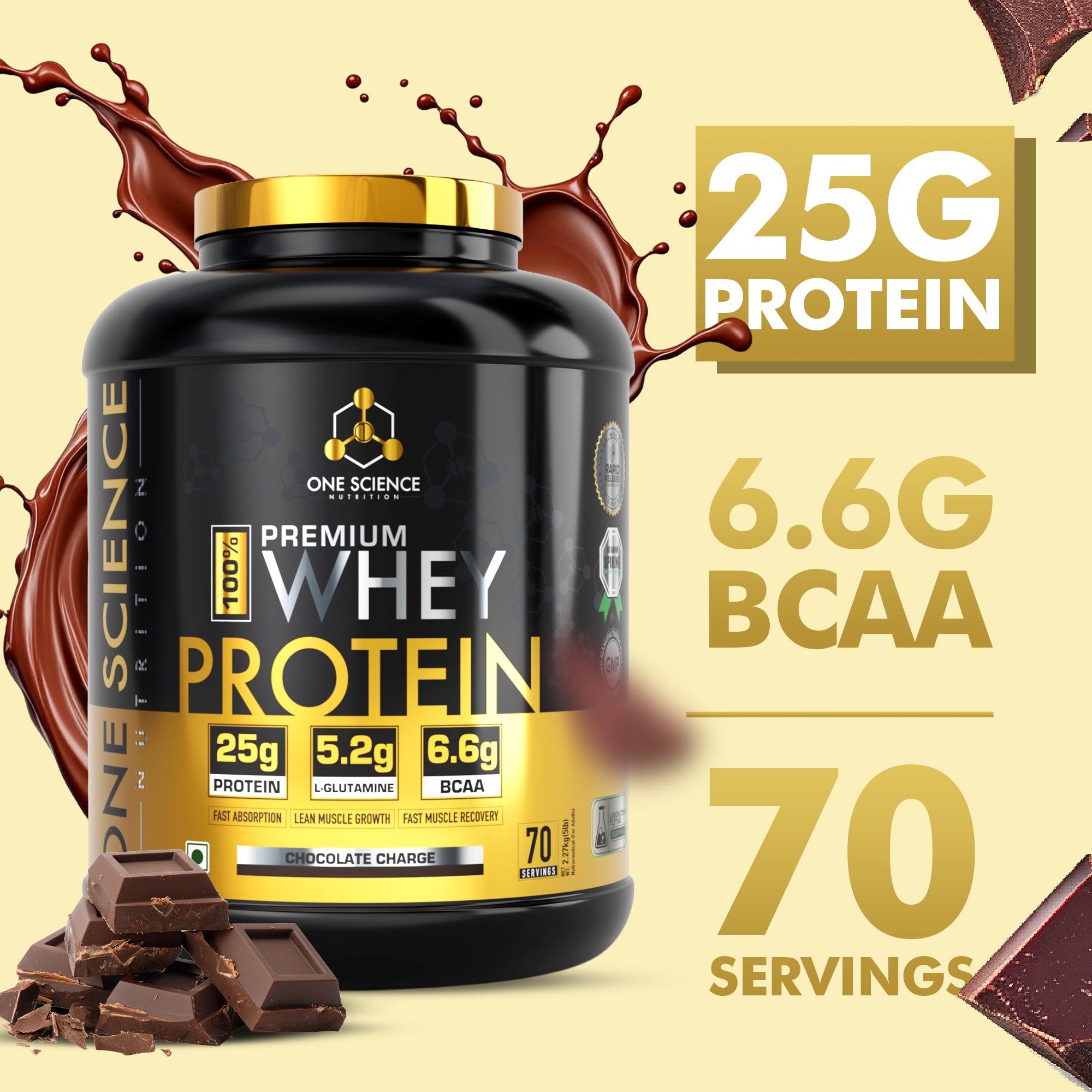 One Science Nutrition(OSN) 100% Premium Whey Protein 5lbs + Free Psycho Pump 15sv + Free Shaker