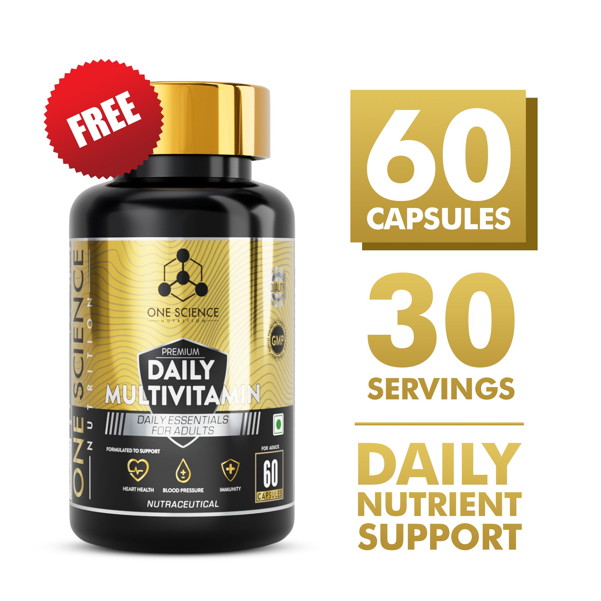 Nitra Whey 4 Lbs + Multivitamin (60 Capsules) - One Science Nutrition (OSN)