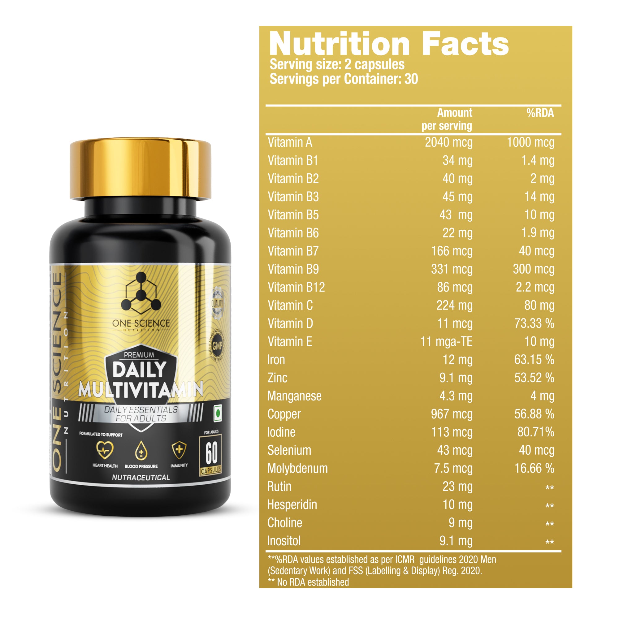Nitra Whey 4 Lbs + Multivitamin (60 Capsules) - One Science Nutrition (OSN)