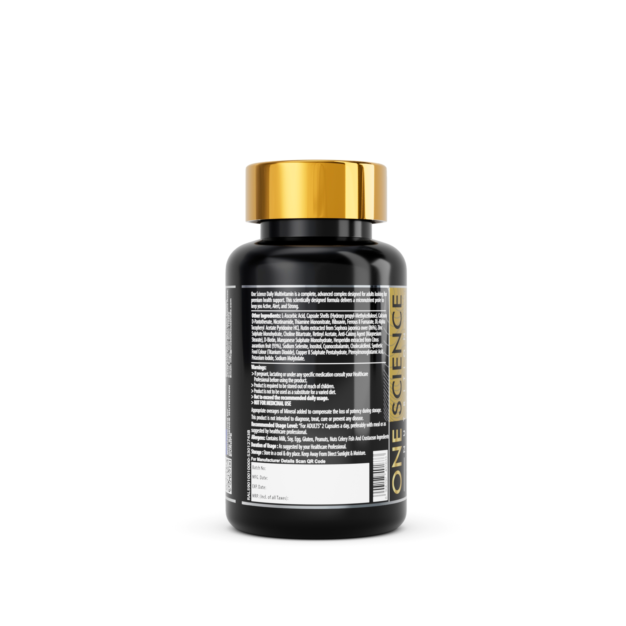 Daily Multivitamins 60 Capsules - One Science Nutrition (OSN)