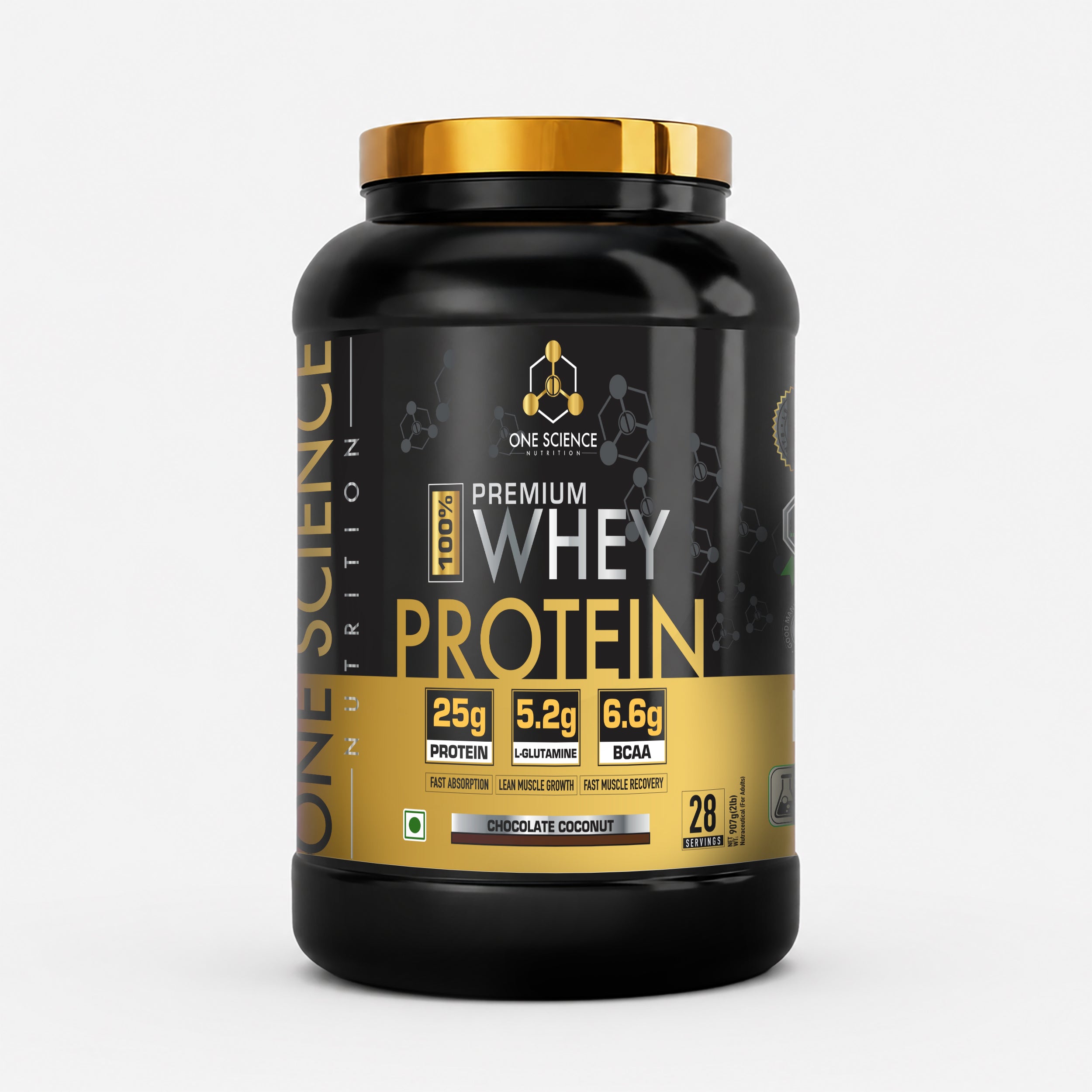 100% Premium Whey Protein 2 Lbs - One Science Nutrition (OSN)