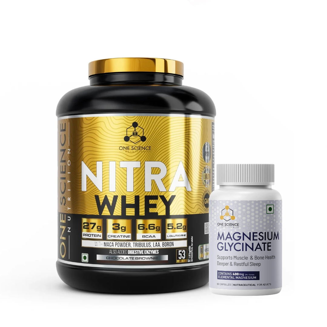 Nitra Whey 4 Lbs + Magnesium (60 Capsules) - One Science Nutrition (OSN)