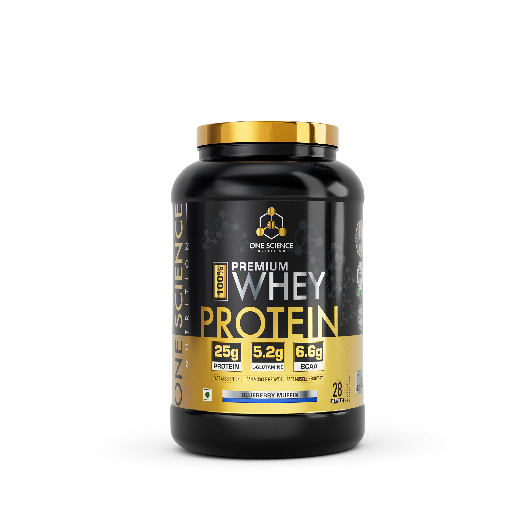 100% Premium Whey Protein 2 Lbs - One Science Nutrition (OSN)