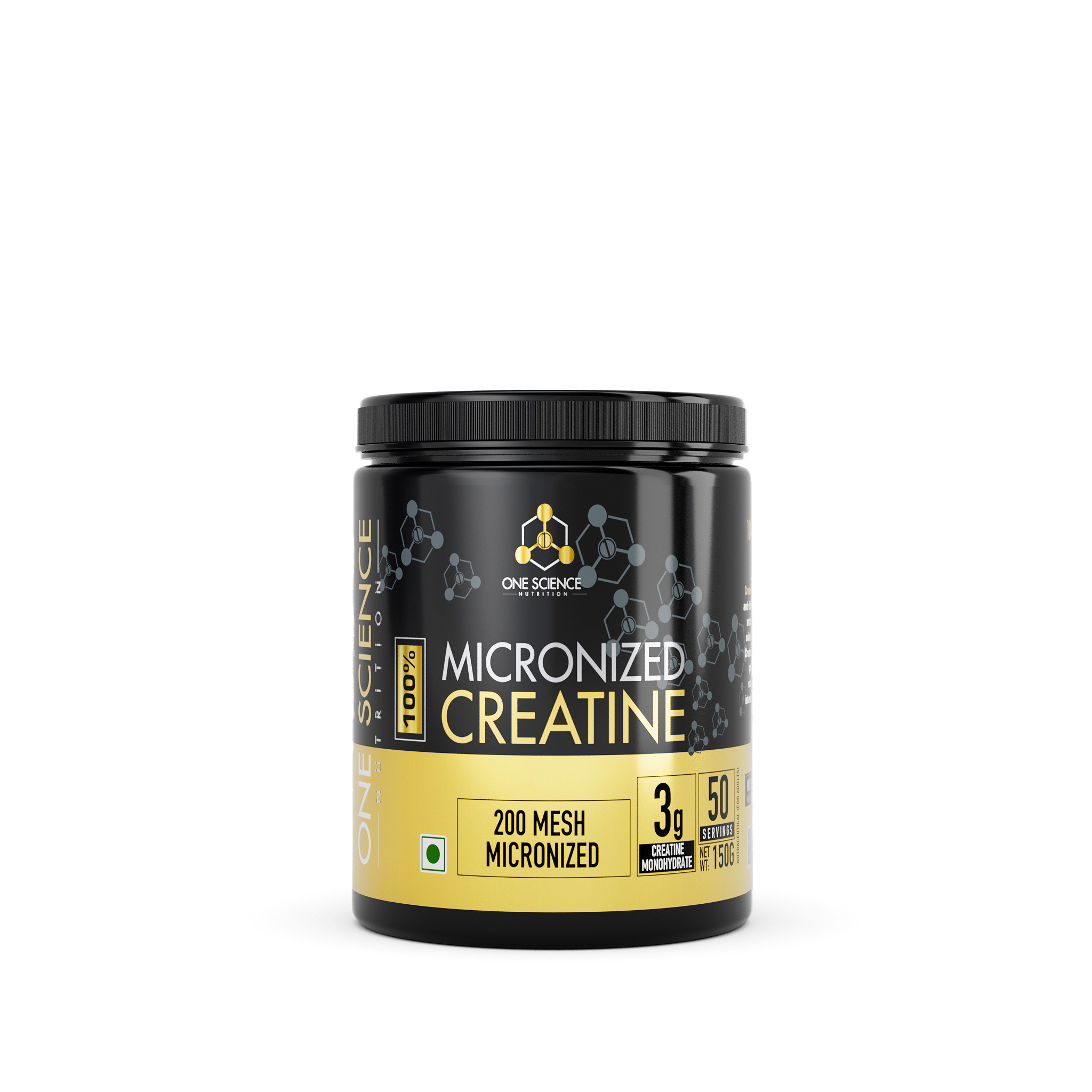 100% Micronized Creatine - 150G (50 Sv) - One Science Nutrition (OSN)