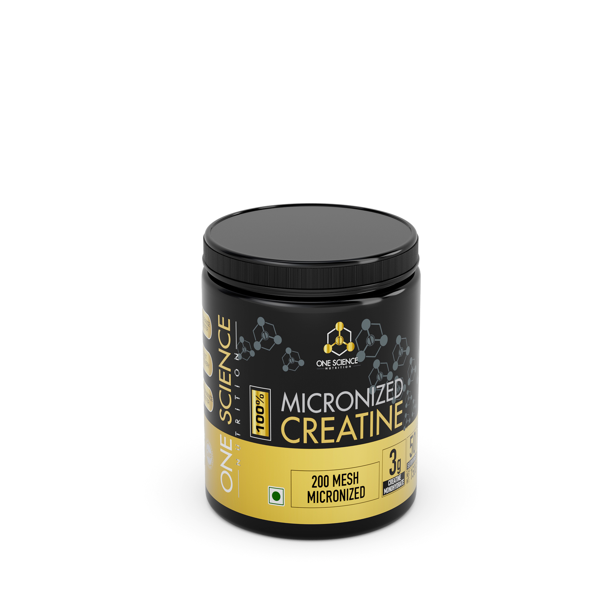 100% Micronized Creatine - 150G (50 Sv) - One Science Nutrition (OSN)