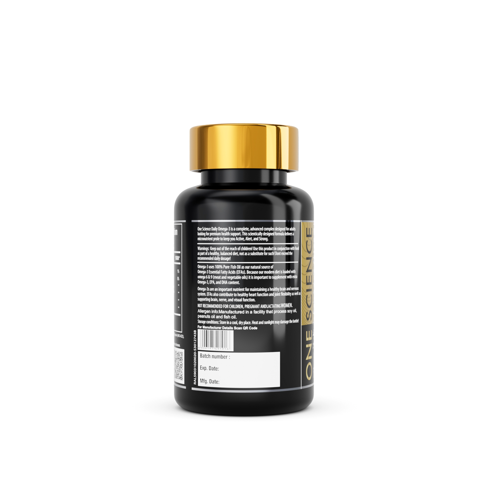 Omega 3 Fish Oil (60 Capsules) - One Science Nutrition (OSN)