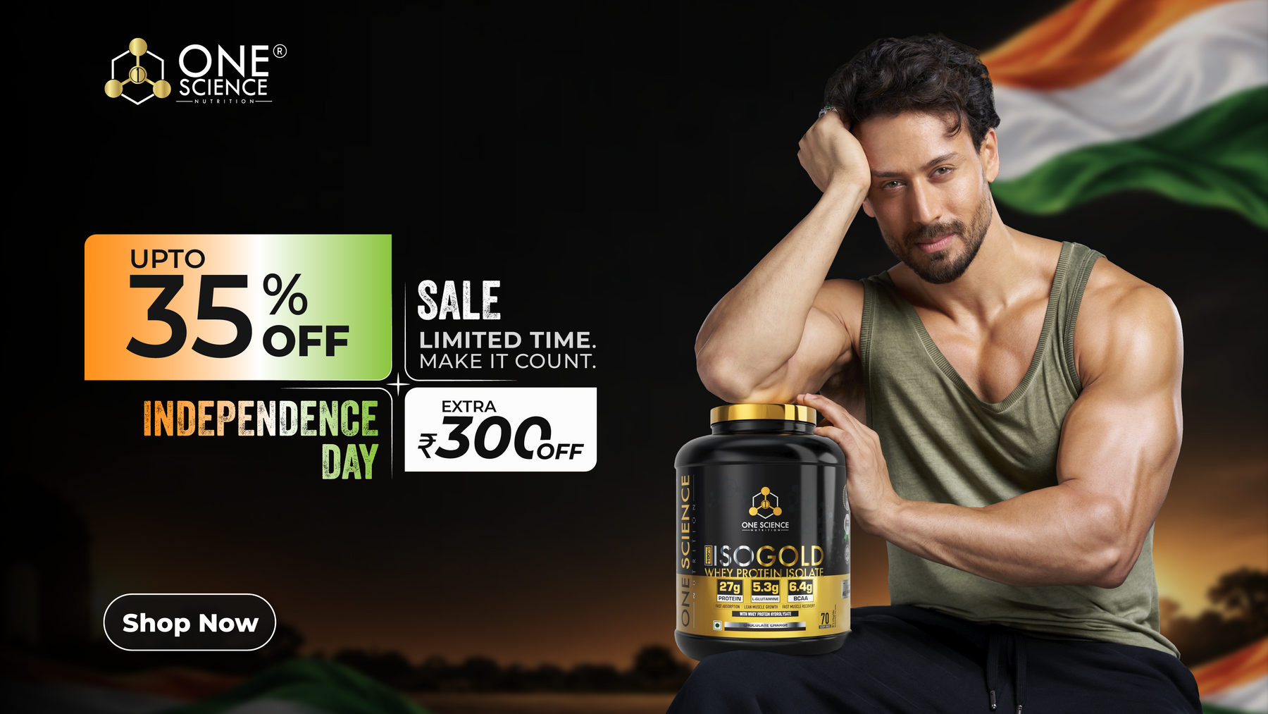 Independence Day Sale — up to 35% off protein