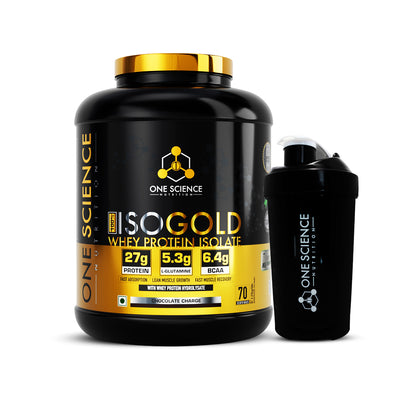 One Science ISO Gold Whey Protein Isolate 5lb + Free Shaker