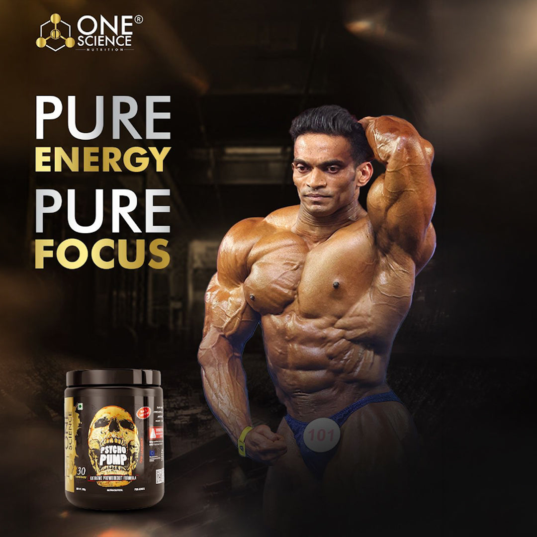 Psycho Pump - Extreme Pre-Workout Formula 330G (30 Sv) + Free Shaker - One Science Nutrition (OSN)