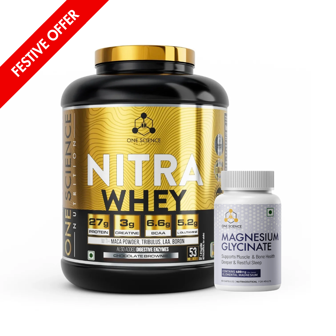 Nitra Whey 4 Lbs + Magnesium (60 Capsules) - One Science Nutrition (OSN)