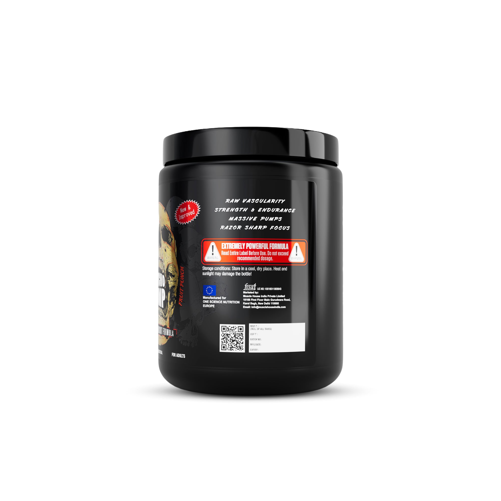 Psycho Pump - Extreme Pre-Workout Formula 330G (30 Sv) + Free Shaker - One Science Nutrition (OSN)