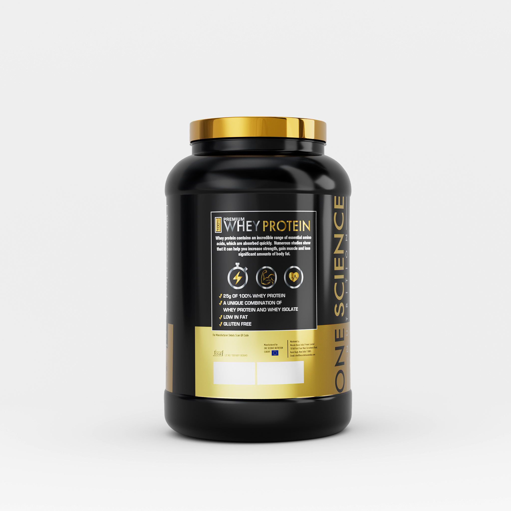 100% Premium Whey Protein 2 Lbs - One Science Nutrition (OSN)