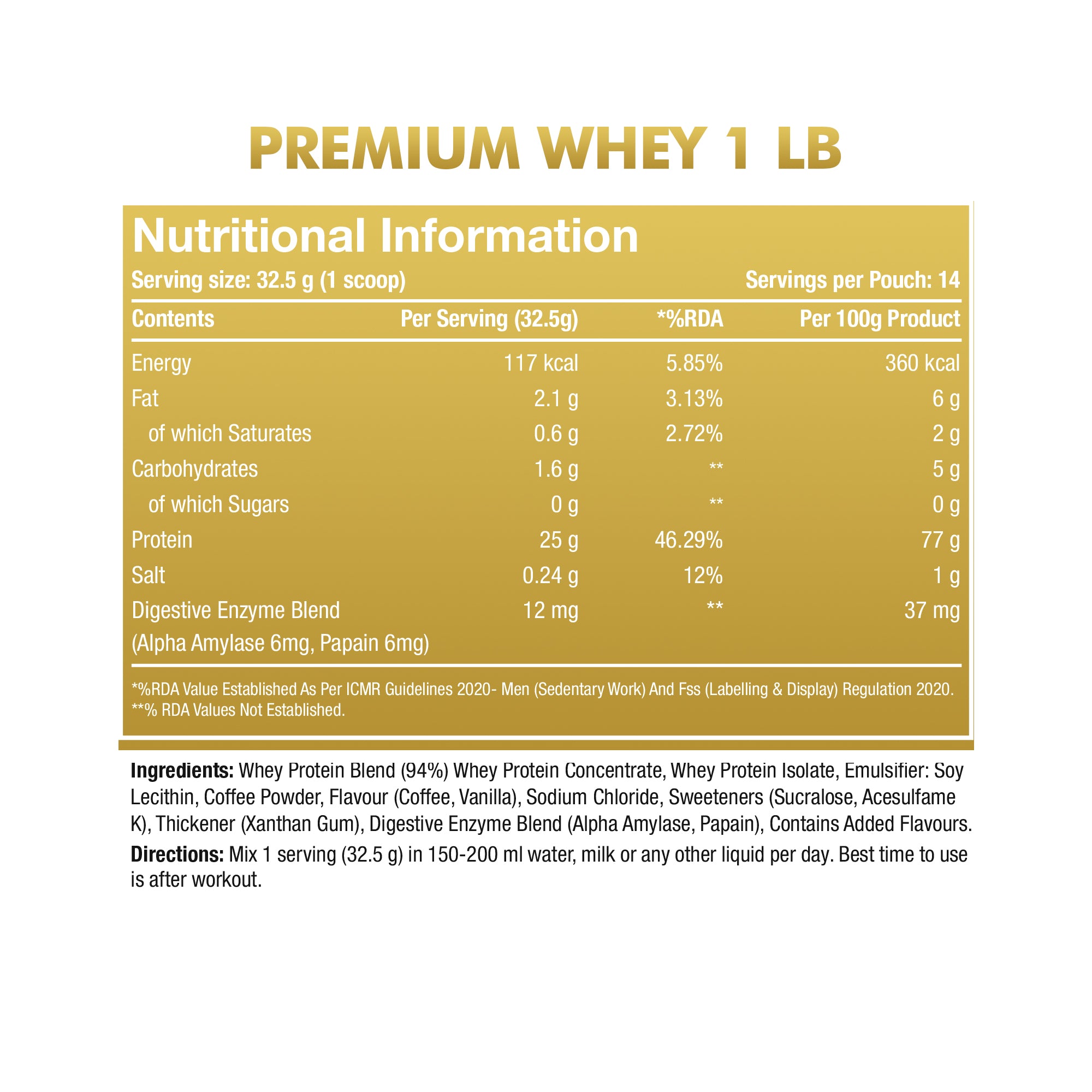 One Plus Way Protien One Science Premium Whey Protein 1LB India | 25g Protein + 6.6g BCAA ...